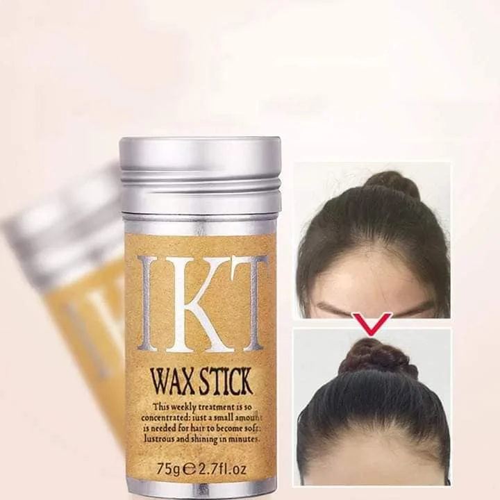 Popular IKT Wax Stick For Hair Avocado Hair Strong Edge Control  75g Aluminum bottle IKT Hair Wax stick