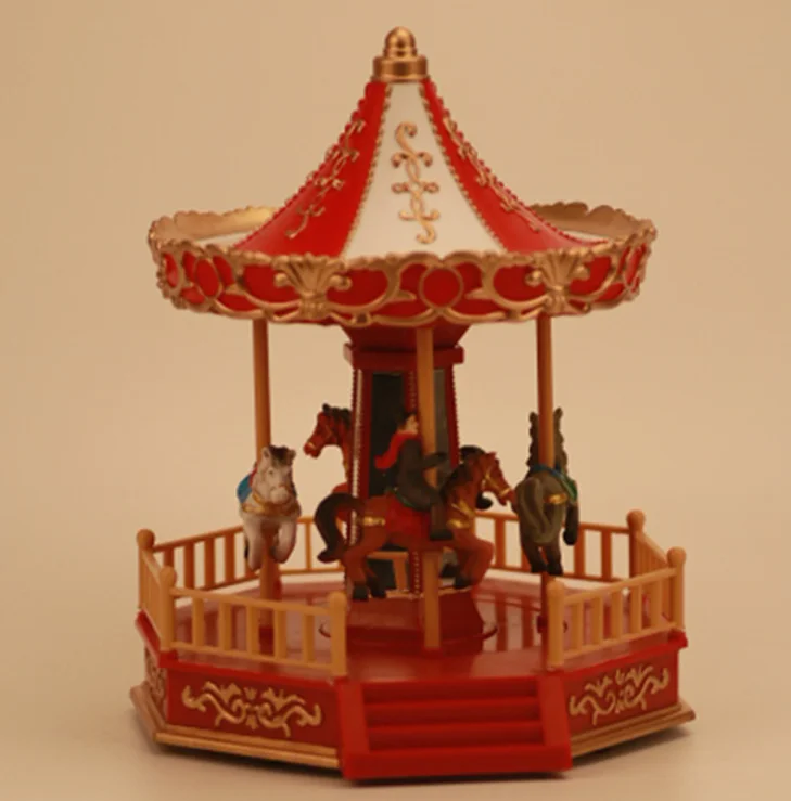 Yinuo home decoration girlfriend gift music box resin plastic toy