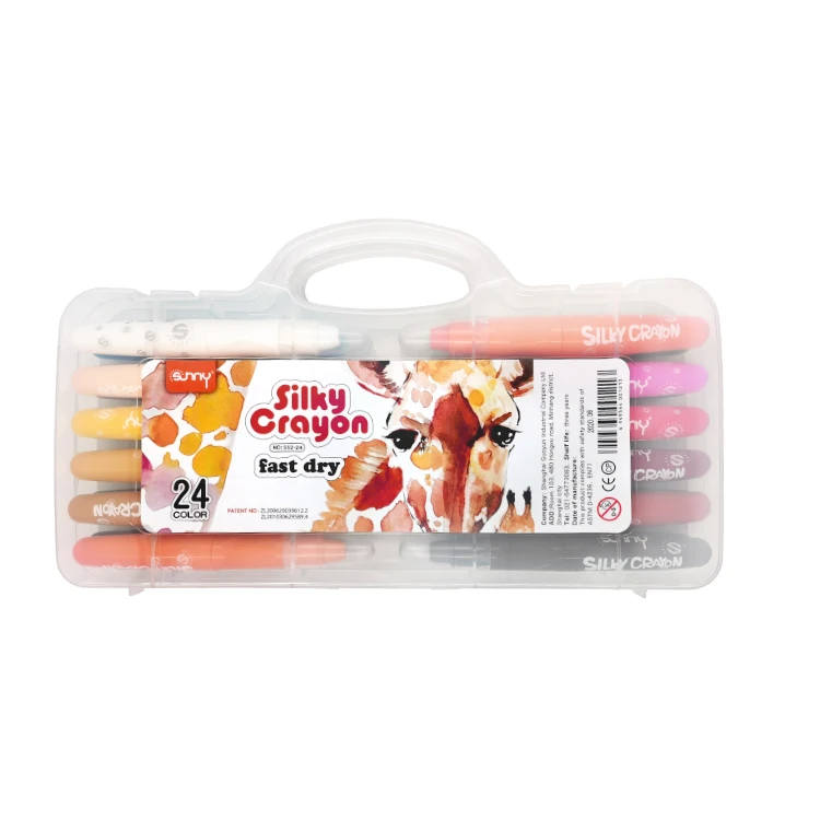 crayon gel paint 12 24 36 colors washable big volume silky crayons for children