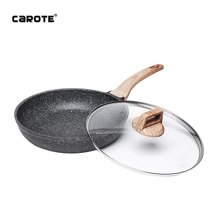 Carote kitchen & tabletop Die Casting Aluminum Cookware Skillet Frying Pan Frypan with Marble Coating