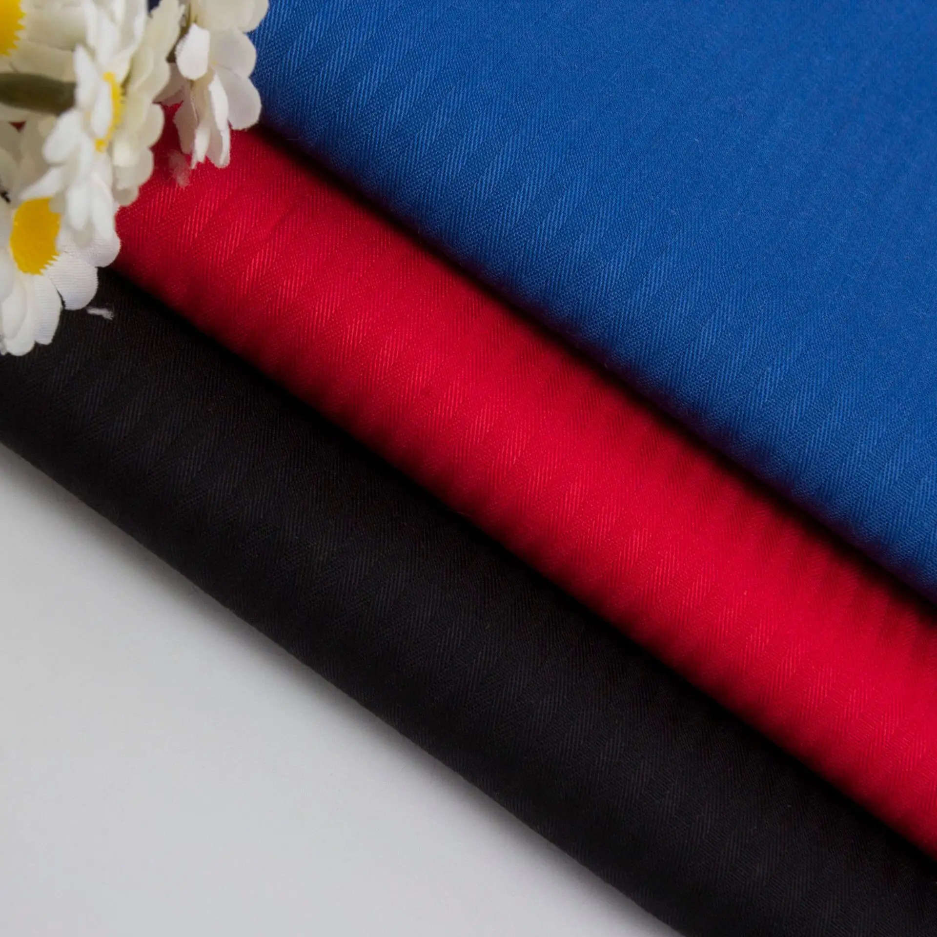 Custom Color TC 65% Polyester 35% Cotton 45x45s 133*72 Herringbone Pocketing Fabric InterLining Fabric
