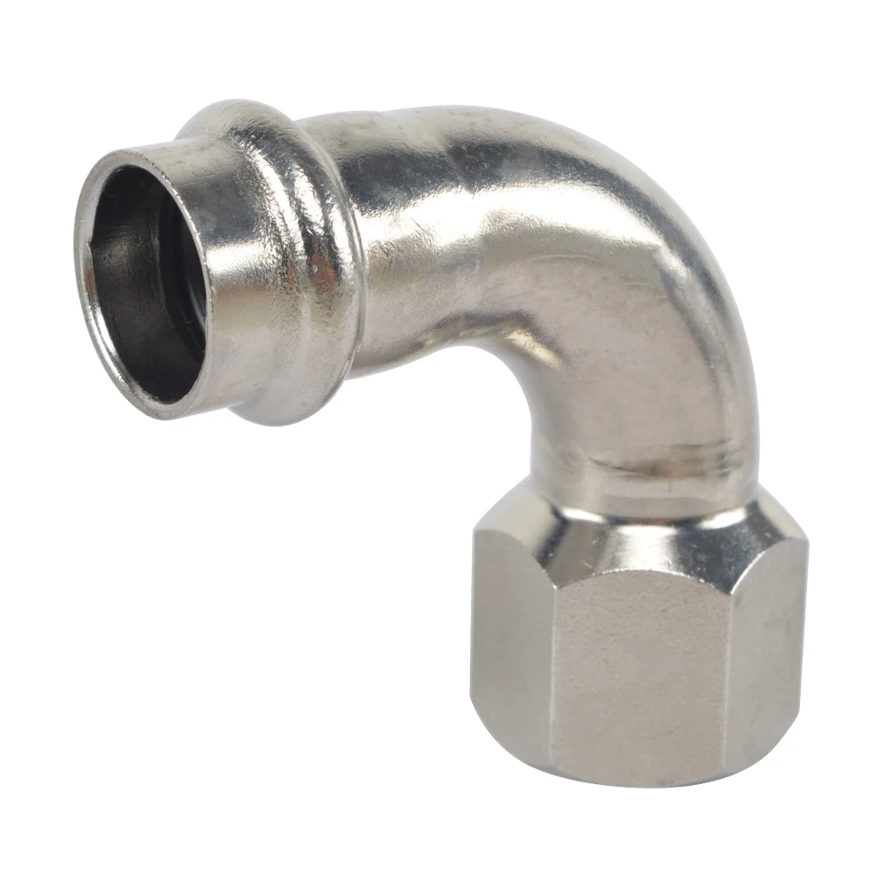 BSP Thread V Type Carbon Steel Pipe Connection 90 Degree Elbow Carbon Steel Fittings