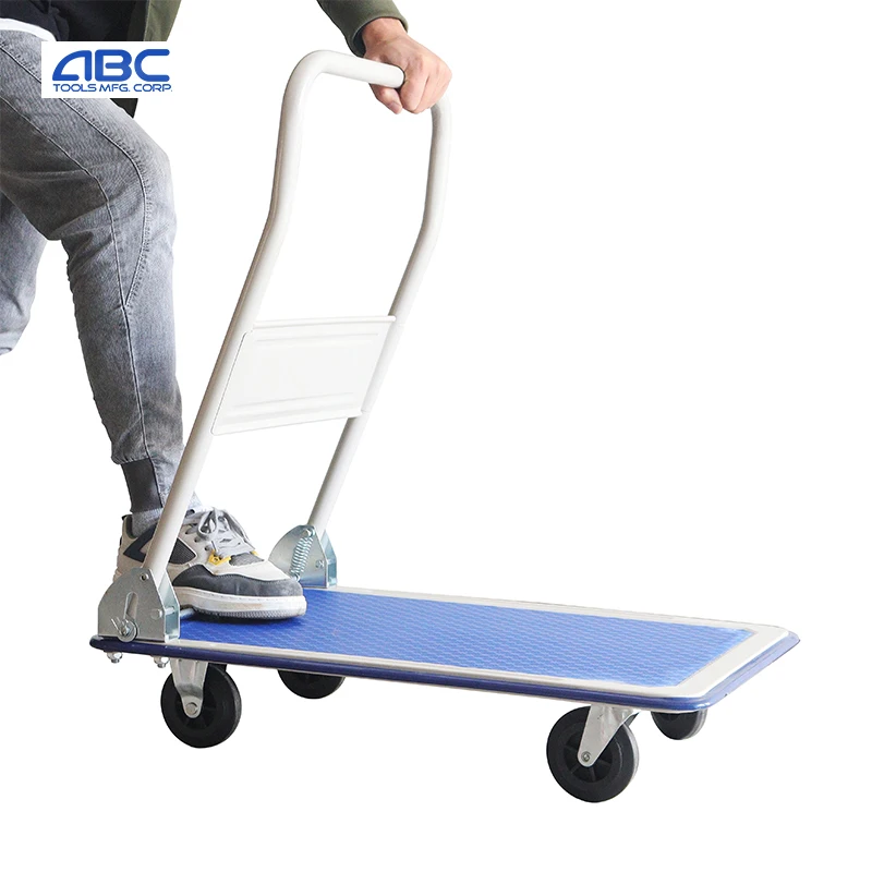 250kg Warehouse Dolly Cart Heavy Duty Industrial Garden Steel Cart Trolley for Two Wheel Lightweight Hand Truck