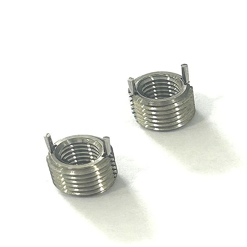 Industrial Stainless Steel Self-Tapping Thread Insert 1/2-20 Key Locked Heavy Duty Solid Wall Internal Screw Metric Measurement