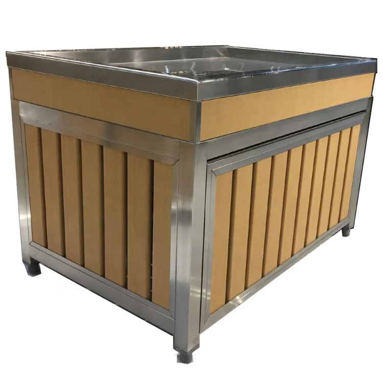 Unique Wooden Vegetables Display Shelves Supermarket Equipment for Shop Decoration