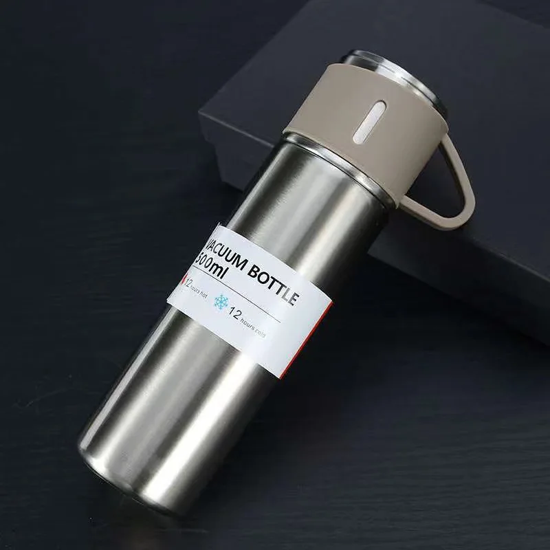 Customized Corporate Business Vacuum Insulated Stainless Steel Vacuum Flask Thermos Mug Gift Set Water Bottle