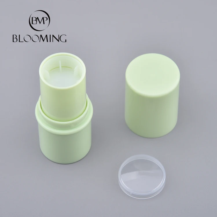 OEM ODM Factory Makeup Packaging Round Plastic Lipstick Tube Empty Case Solid Perfume Contour Lip Balm Blusher Stick Container