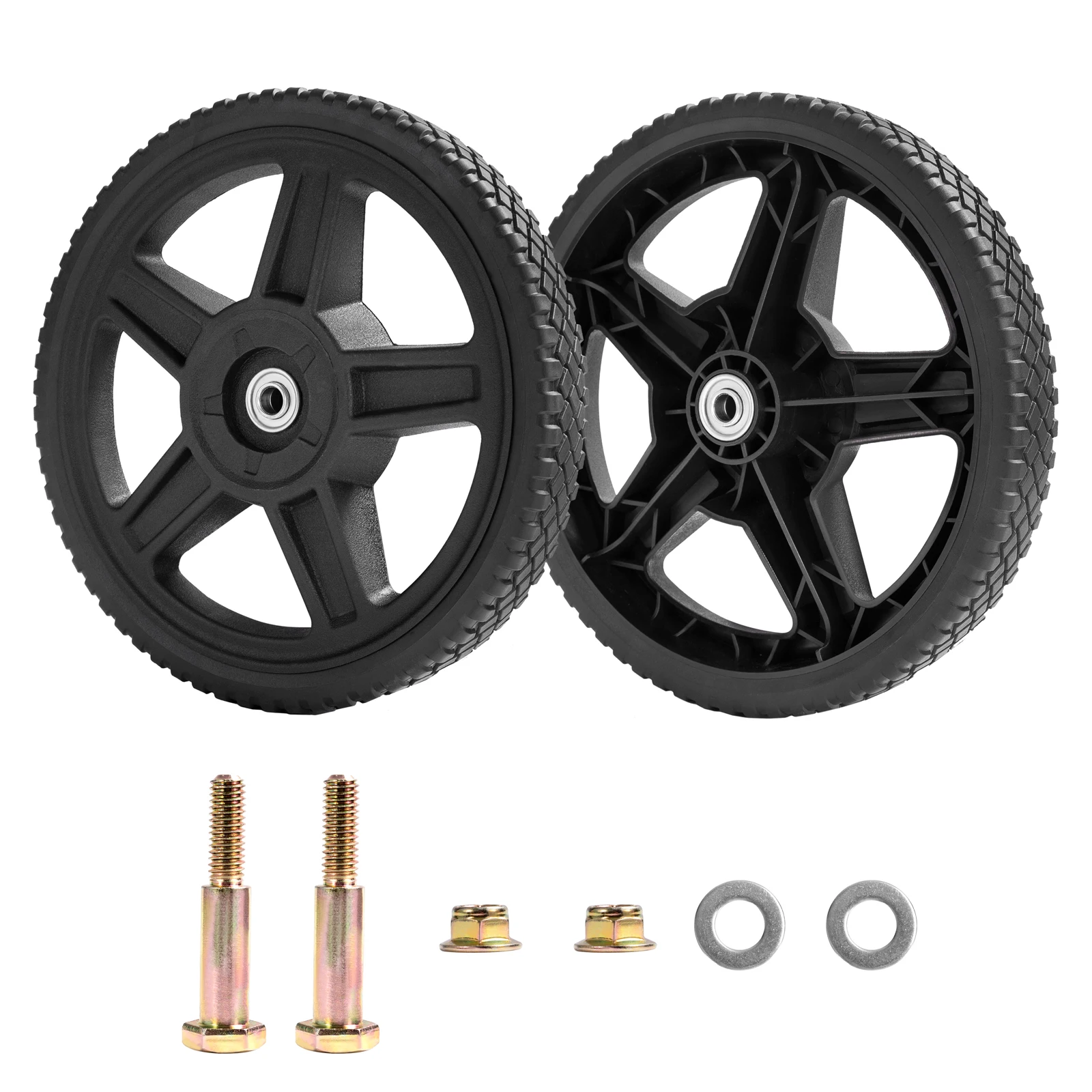 New Arrival Push Mower Wheel 14 inch Universal for Push Mower Time-limited  lawn mower plastic wheel