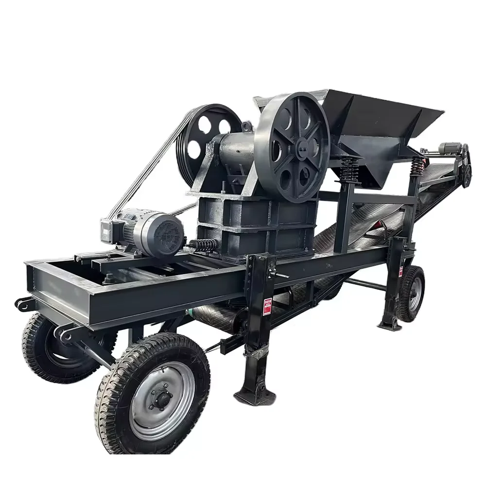 Diesel jaw crushers are used in gold mining