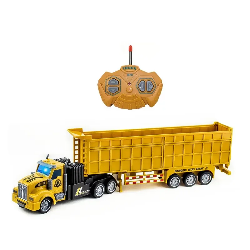 Factory Price Kids Hobby Remote Control Car Toy RC City Transport Container Truck gifts