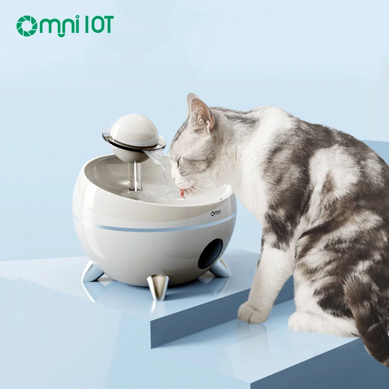 Умный беспроводной насос Omni с управлением приложением бесшумная свежая собака автоматическая чаша для питья кошки фонтанный фильтр дозатор воды домашних животных