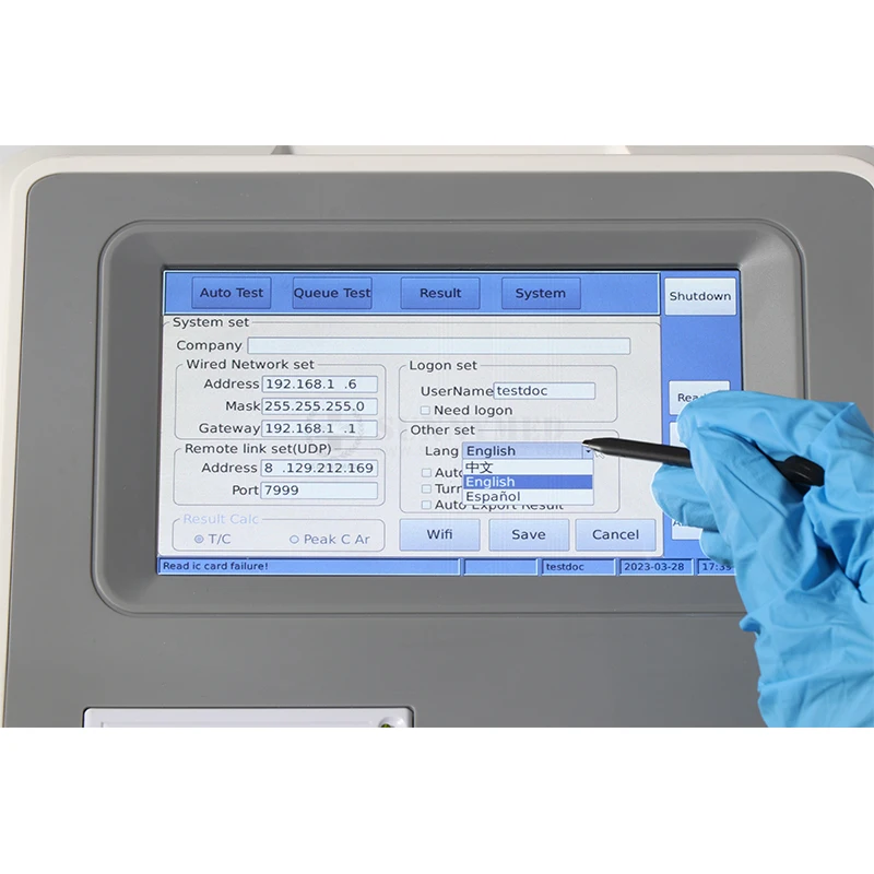 SY-B174M Medical use immunofluorescence analyzer Thyroid hormone Quantitative Test dry Kits Strip Clinic