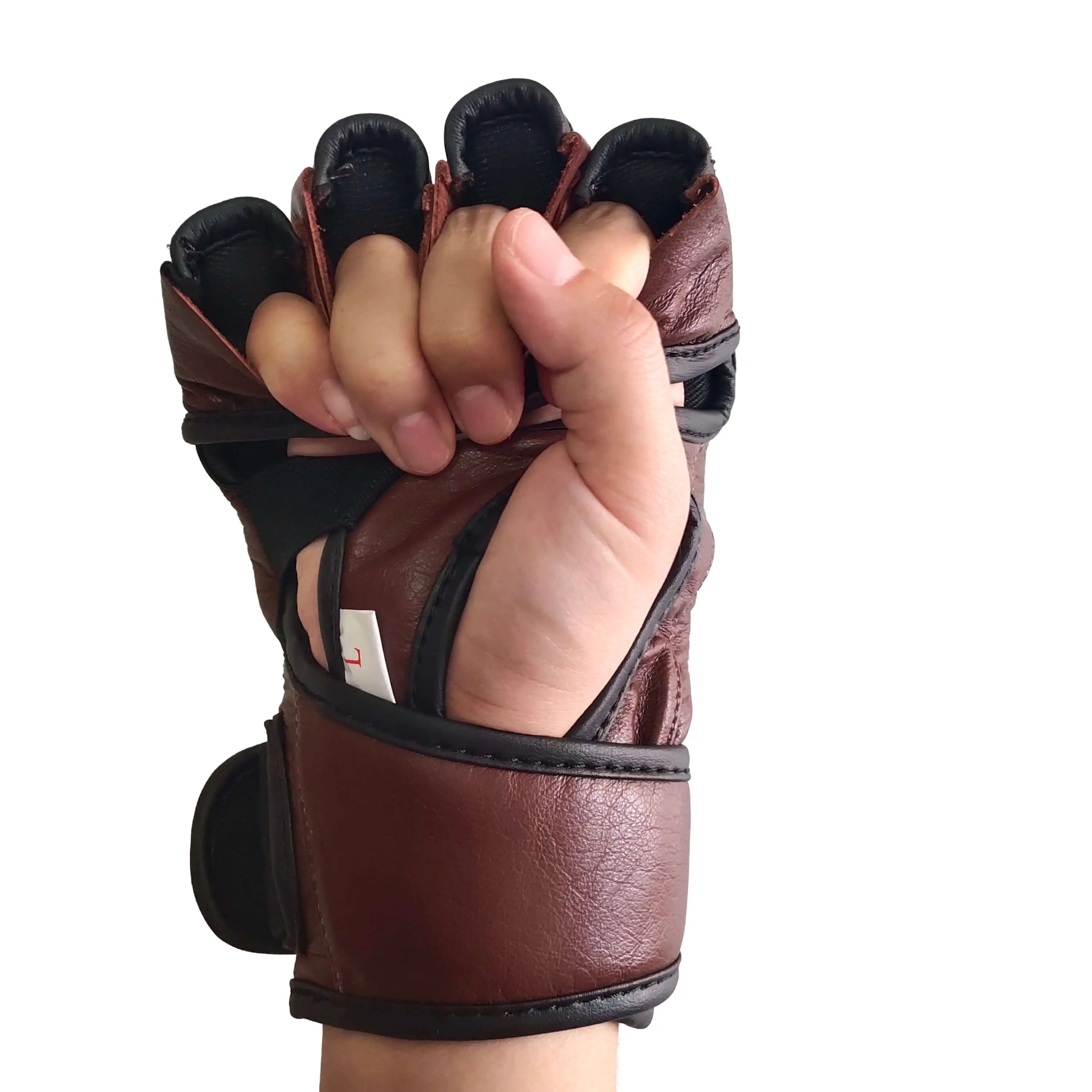 Wholesale mma gloves leather custom professional logo design your own mma gloves