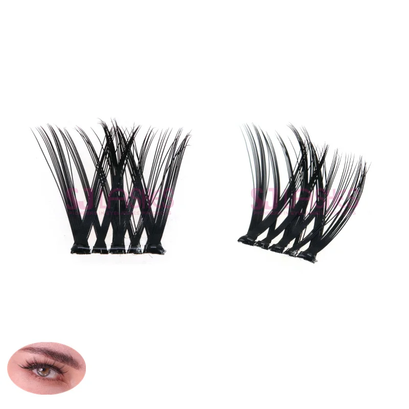 CustomEYE Wholesale Personalized Diy Cluster Lashes Branded C D Curl Segment Pre-Cut Extension Kit Do-It-Yourself Lash Clusters