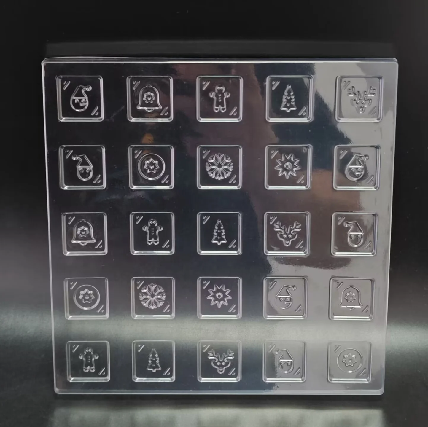 Chocolate Blister Trays Disposable PET and Plastic Square Insert Tray for Chocolate Bars Snacks mould tray Packaging