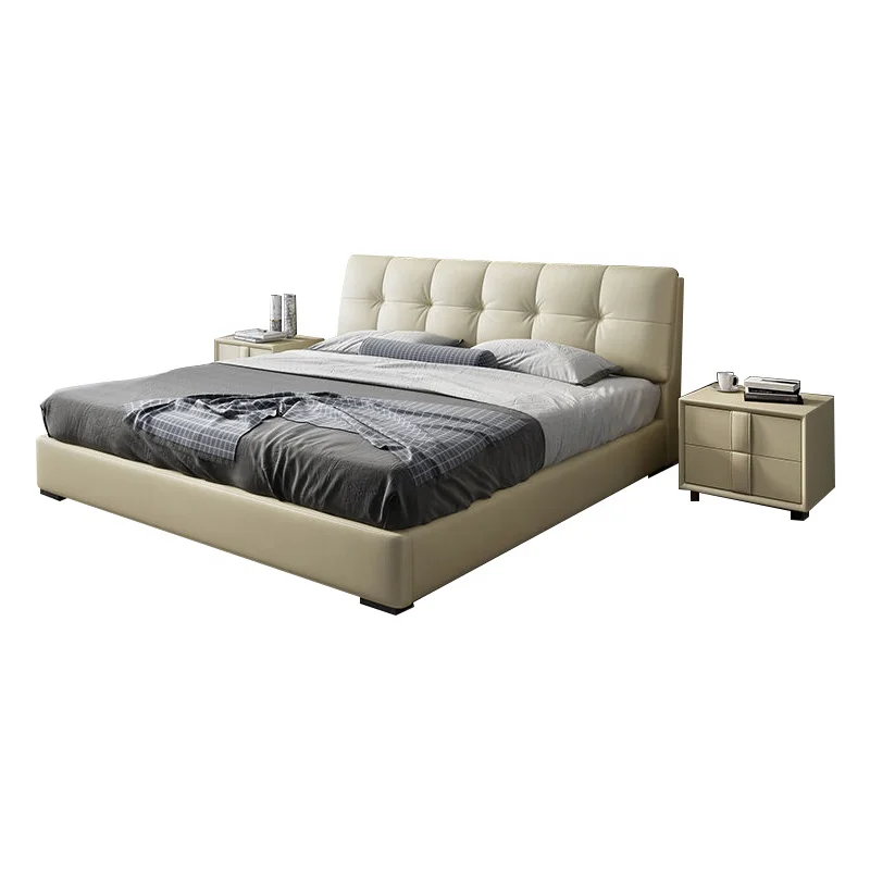 
Custom - made modern bedroom furniture simple fashion design multi - functional storage bed 