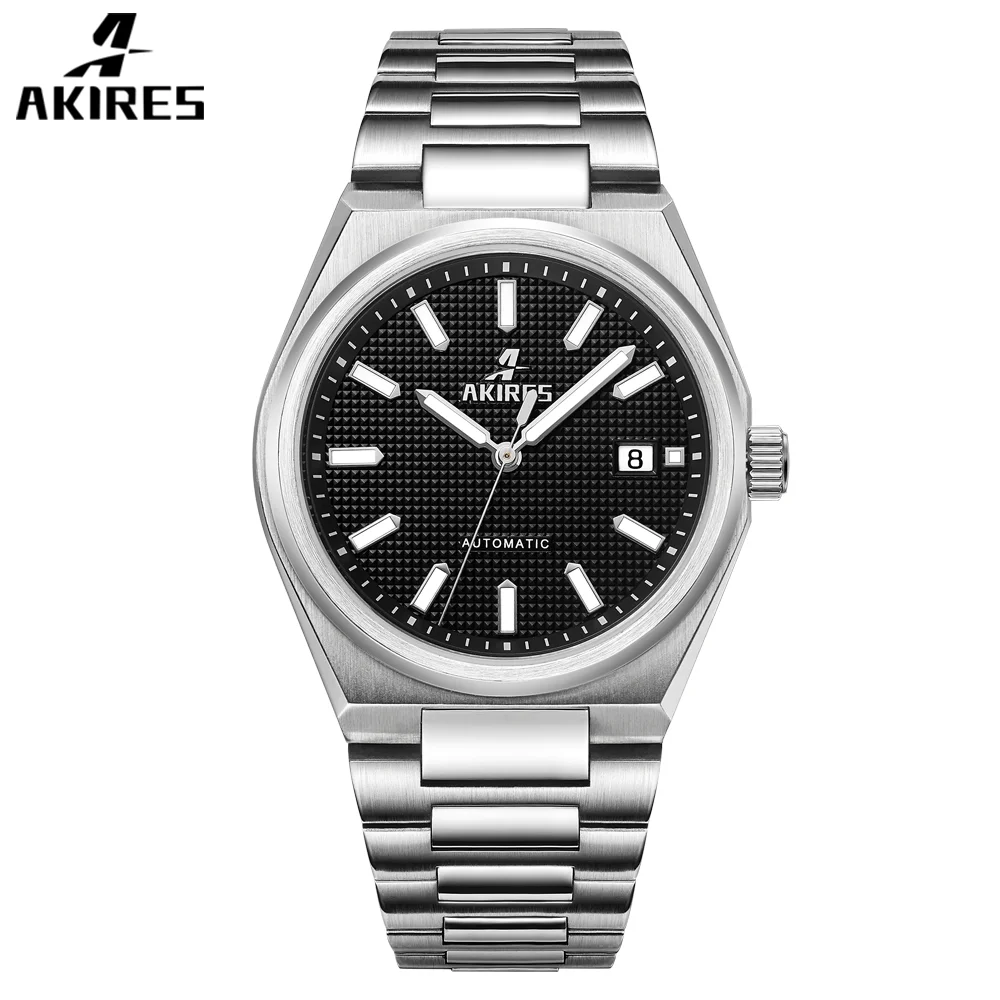 Custom Logo Date Wristwatches Relojes Diving Waterproof Automatic 100m Waterproof Luxury Mechanical Watch Men