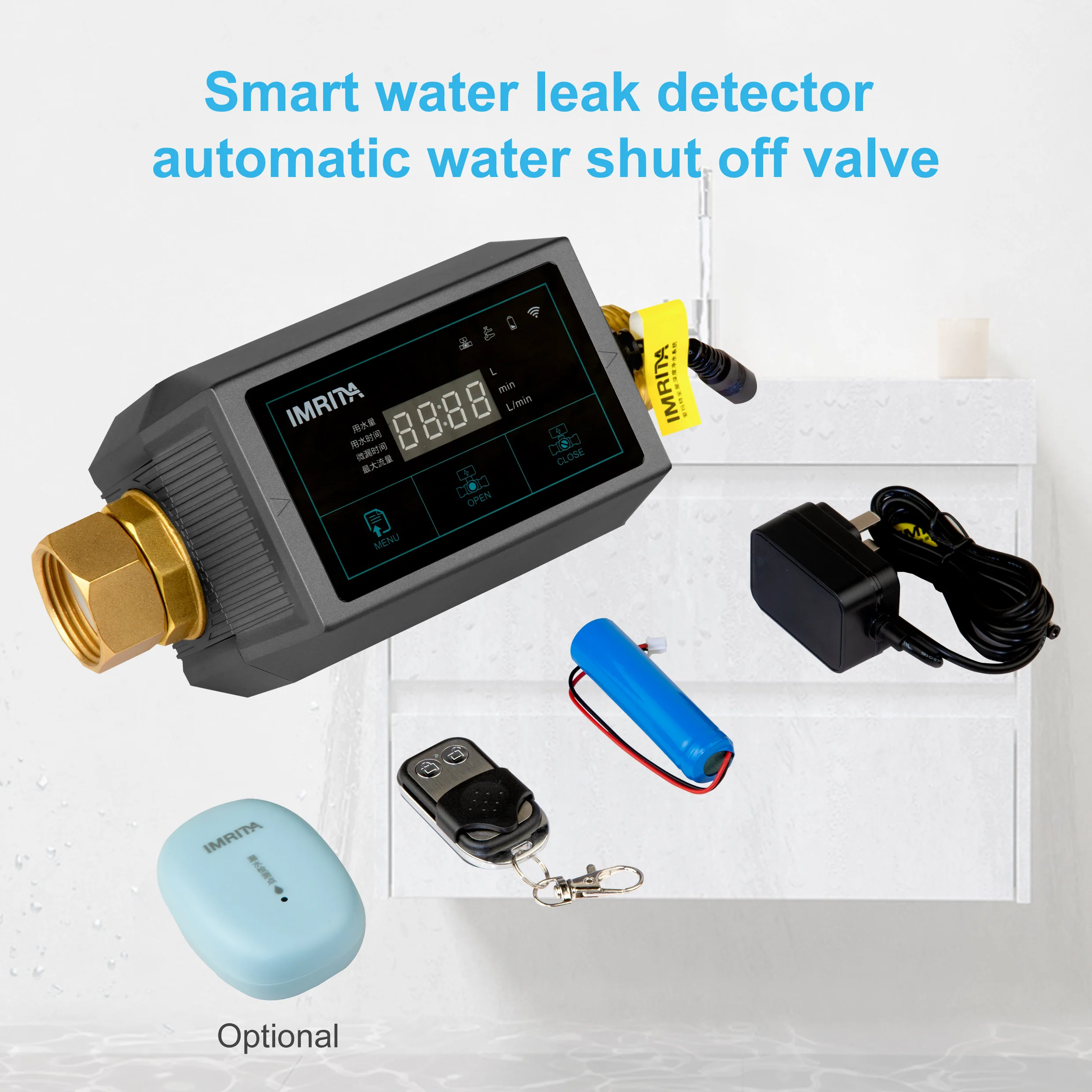 IMRIA OEM/ODM Sensor China Safe Wifi Pipe Machine Wireless Detection System Intelligent Water Leak Detector For Home