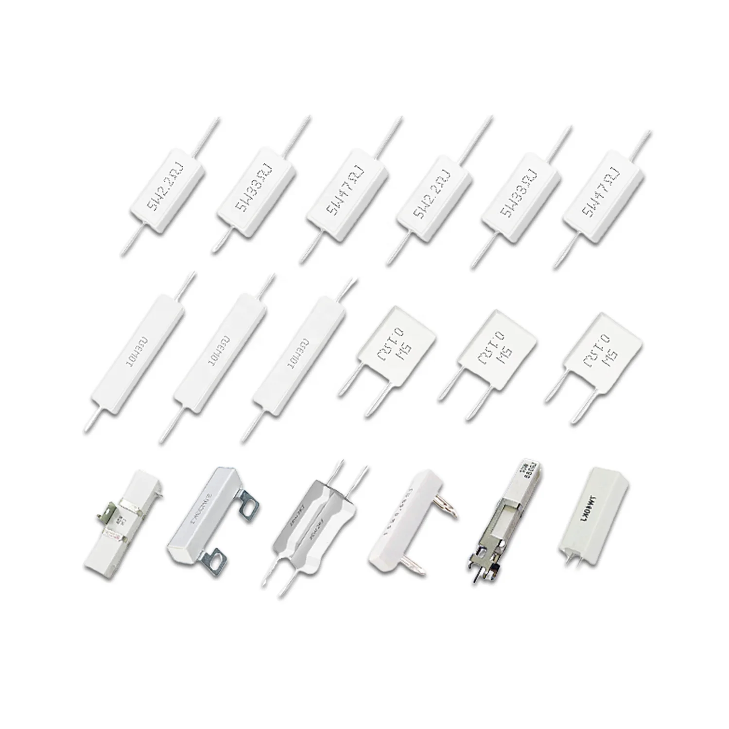 Керамические цементные фиксированные резисторы RX27 5W 7W 10W 15W 20W 25W 40W 50W все типы MPR SQM ватт 0 1-100K Ohm