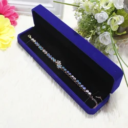 Plastic Classic Red Jewellery Gift Box Bracelet Hand Chain Storage Box Velvet Necklace Long Chain Small Box