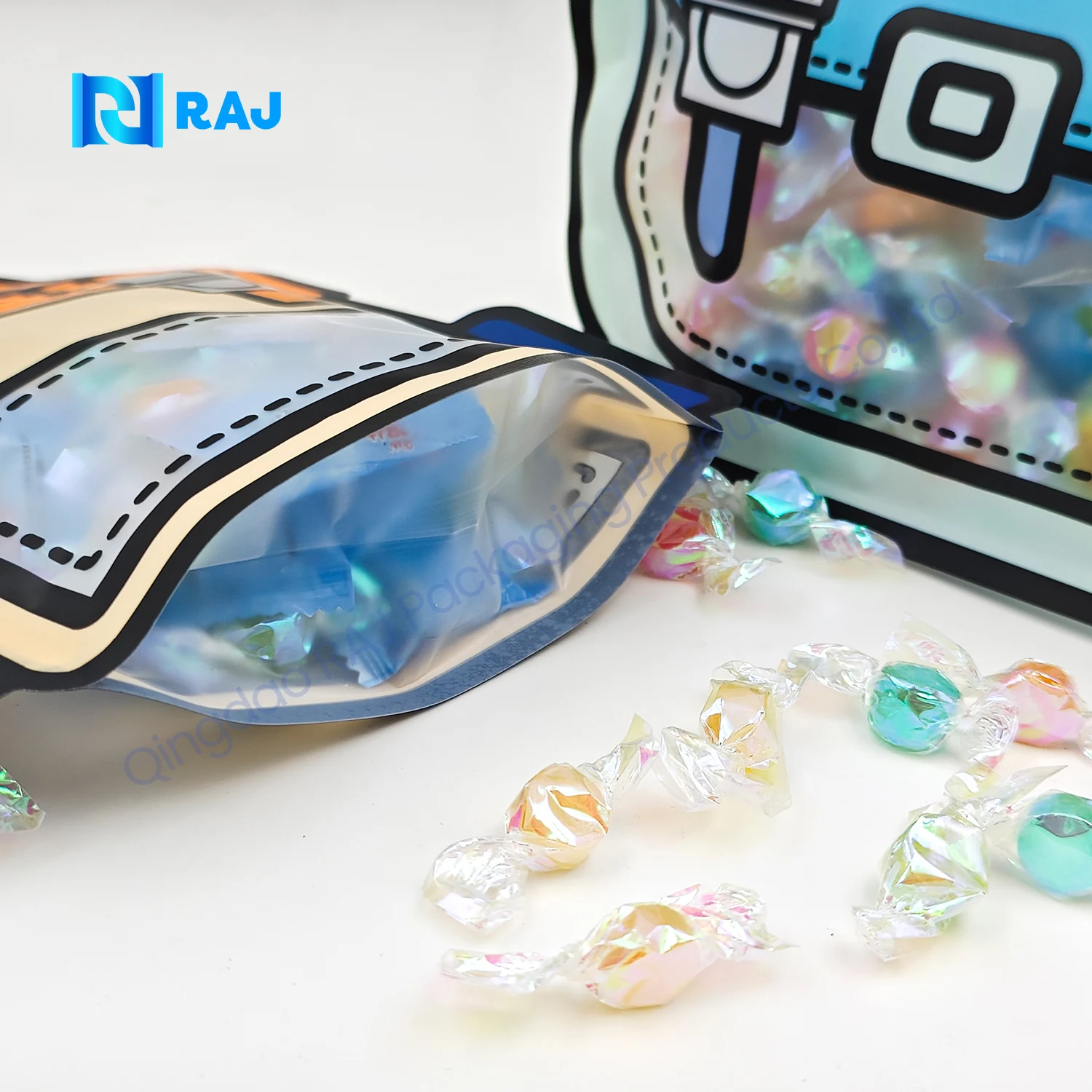 Supplier food snack sachet transparent recycled plastic bag custom packaging unique special shape die cut 3.5g mylar bag