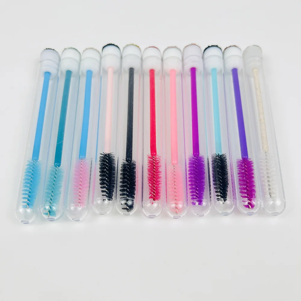 Eyelash Brush eye Makeup Brushes Black Pink Purple Lash Applicator Tool Mascara Eyelashes Brush tube