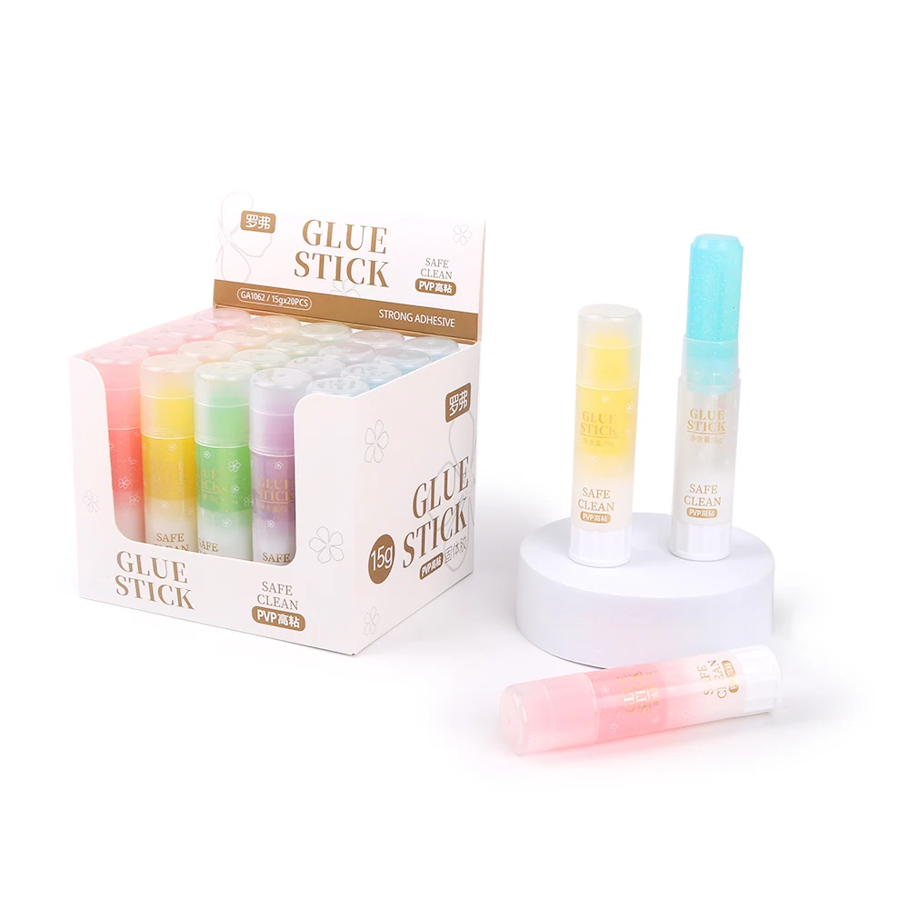 wholesale custom non toxic paper strong adhesive pvp glue school Office supplies high quality 8/15/21/36g PVA glue stick