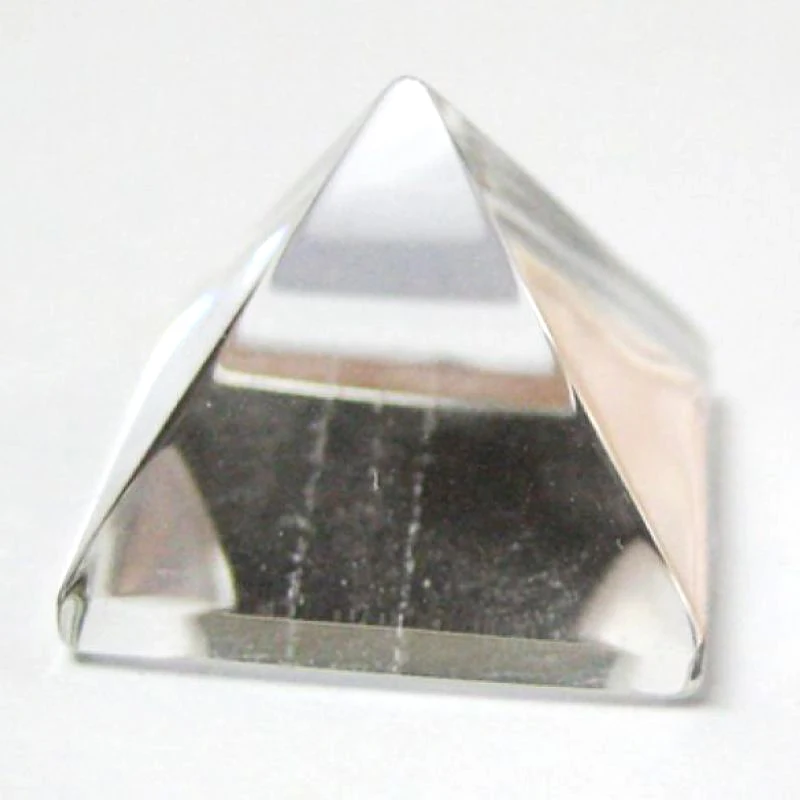 feng shui Folk Crafts white clear quartz Egypt crystal pyramid for decoration