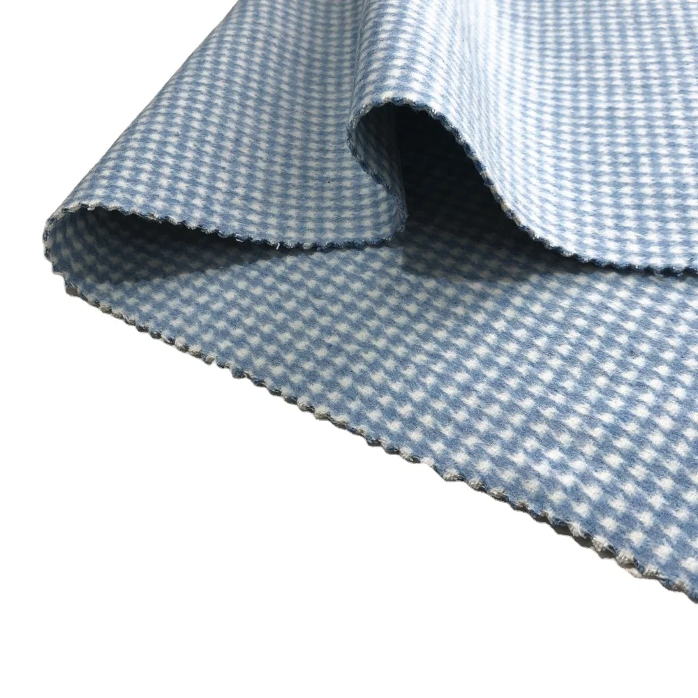 Блейзер, зимнее пальто, светло-голубой цвет, шерстяная твидовая ткань с рисунком «гусиные лапки» для женщин