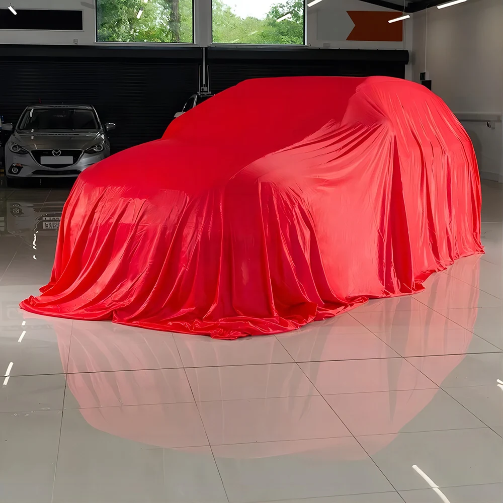Hot selling Universal Car Reveal Cover Soft Launch  Dust Presentation Showroom Reveal Cover Dealer HandoverR
