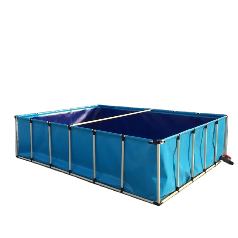 Collapsible Flexible and Foldable PVC Tarpaulin Fish Farming Pond Tank Aquaculture