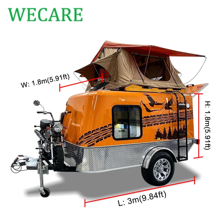 
Australian standard off road aviation aluminum travel trailer 