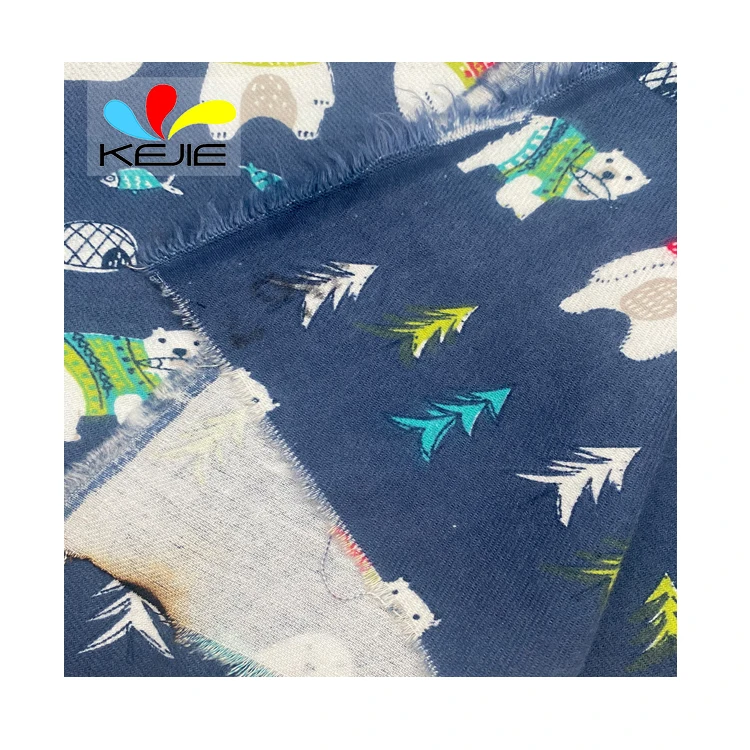 100 cotton  baby flannels  plaid fabric