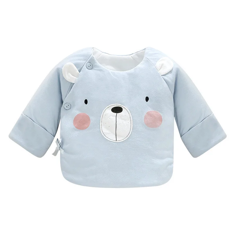 
Winter baby thick clothes plus cotton tops warm newborn clothes 
