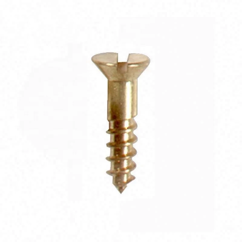 Chinese manufacturer Oukailuo Plain Brass M2 Slotted flat head self tapping screws for sheet metal
