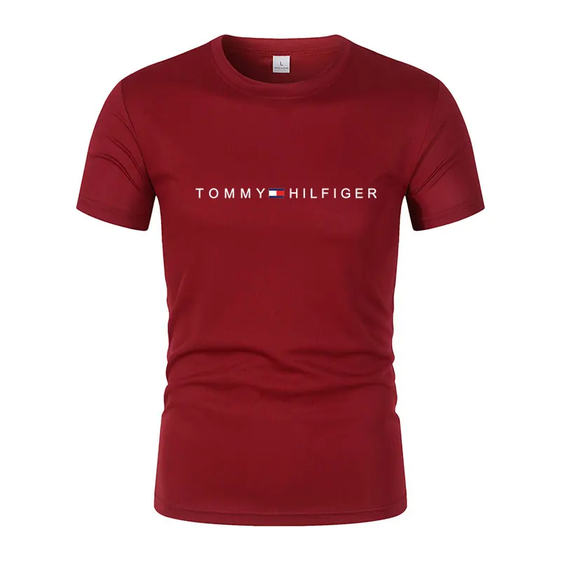 2024 Hot Sale 100% Cotton Men T-shirt O-neck Fashion Design Slim Fit T-shirts Male Tops Tees Short Sleeve T Shirt For Men