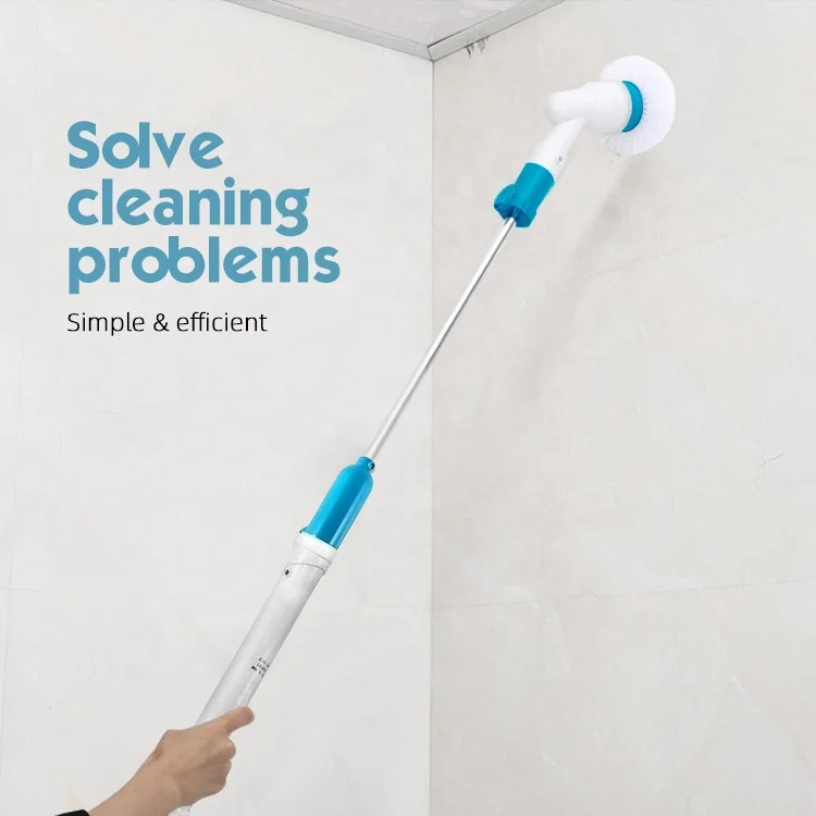 Телескоп Аккумуляторный автоматический 360 спин вращающийся окна автомобиля ванная кухня туалет скруббер зубная щетка электрическая щетка для чистки