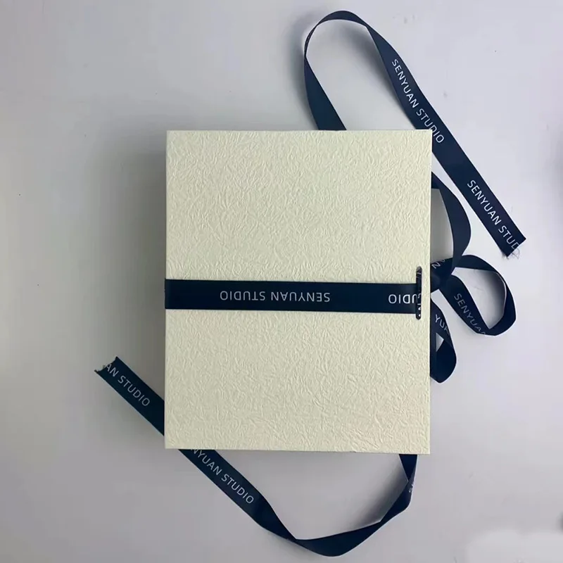 Perfume Festive packaging bag White high-grade hot foil box carton
