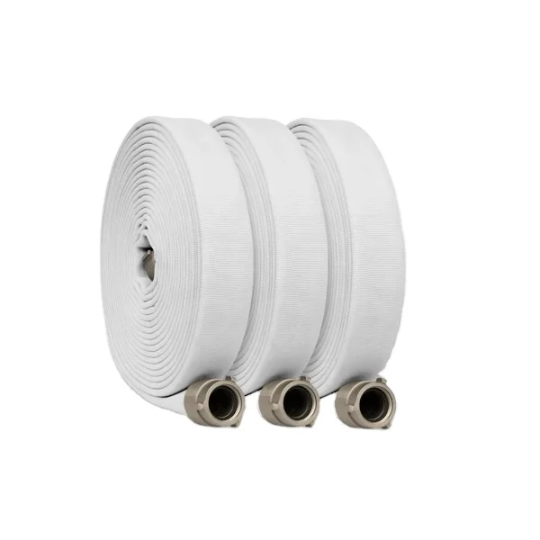 High Quality 1.5 Inch NH Coupling PVC Firefighting Hose 30M High Pressure Rubber Lay Flat Firefighting Equipment Accessory