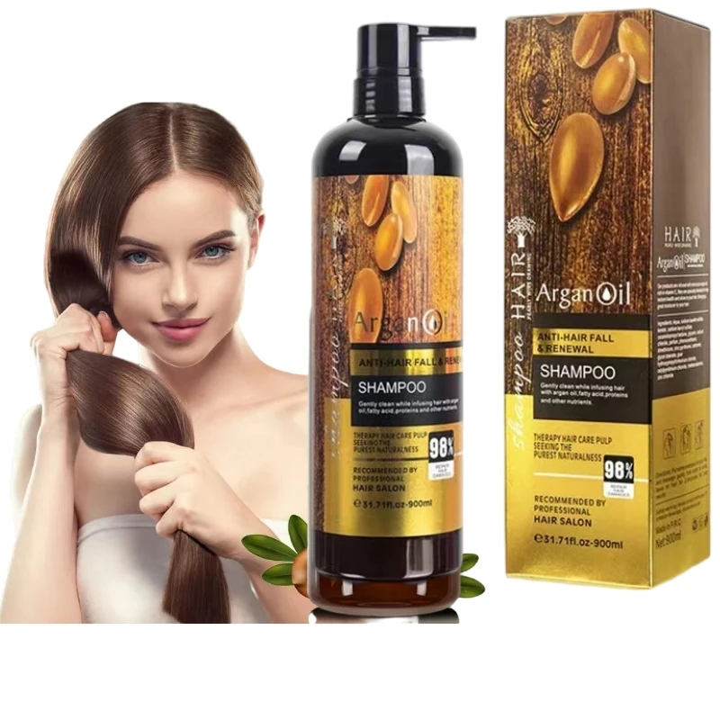 MOQ 100pcs Custom Logo Organic Argan Oil Nourishing Hair Shampoo and Conditioner Set Unisex Adults Deep Cleansing Vanicream Set