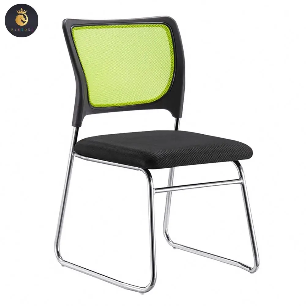 Wholesale Bow Shape Metal Frame Ergonomic Computer Sillas Oficina Mesh Fabric Meeting Room Chair