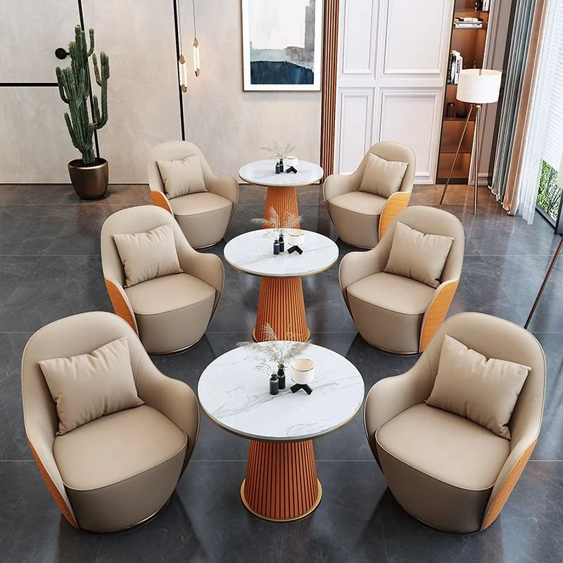 Modern Style Leather Arm Chair Upholstered Club Chairs Single Sofa Chair for Living Room, Bedroom, Waiting Room Chairs