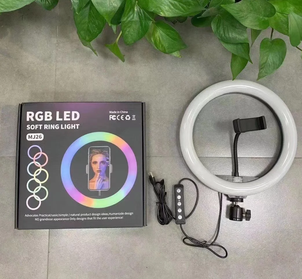 FBRL16 Wholesale 6inch Fill Ring Lamp with Tripod Stand For Makeup Video Remote Control Photography 16cm LED Selfie Ring Light