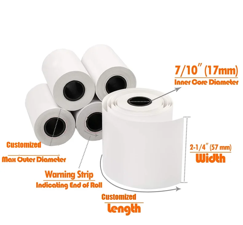 Thermal Paper Roll Factory Direct thermal Pos paper 80mm Rollo Papel Termico Till Roll Cashier
