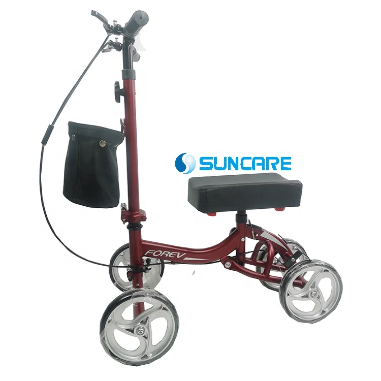 SUNCARE SC4095D Открытый регулируемый складной стальной коленный скутер для взрослых с