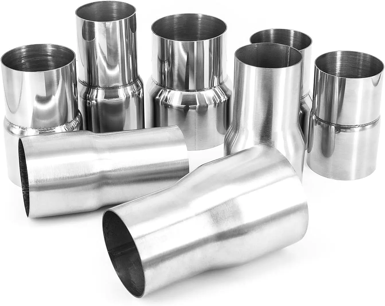 Custom 2 To 1.5 Inch Reducer Stainless Steel Exhaust Coupler Pipe Connector Tube Adapter