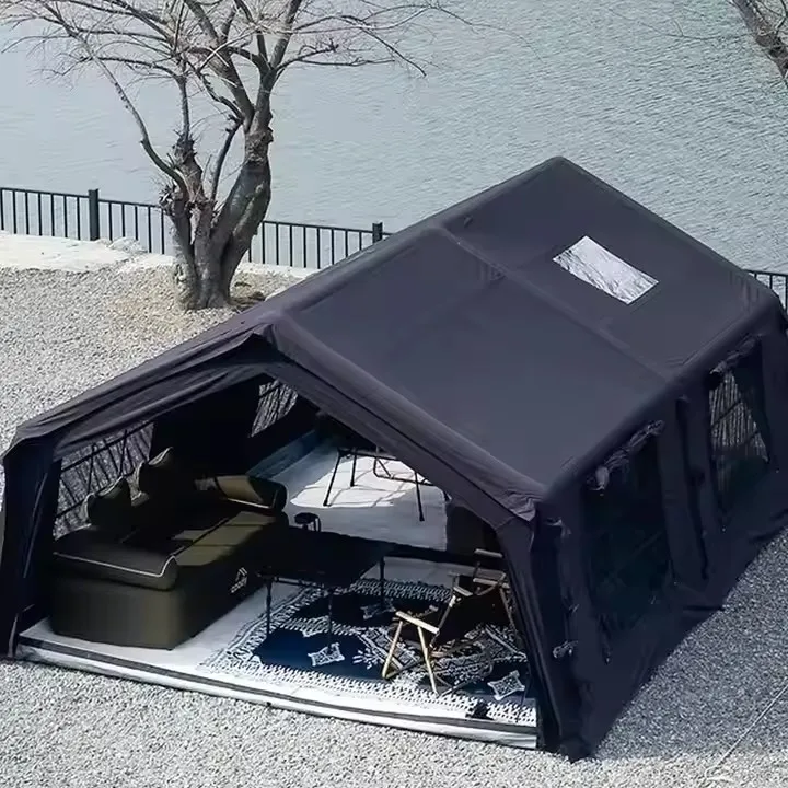 Large Family Party Cheap Outdoor Double Prefabricated House Foldable 6-Season 4-Season Tent Oxford One Bedroom