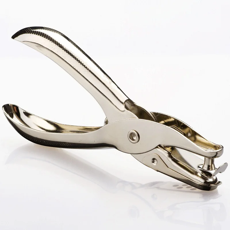 
Metal 6mm Pore Diameter Punch Pliers Single Hole Puncher Hand Paper Scrapbooking Punches 1-8 Pages Paper Hole Puncher 