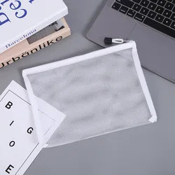 Office Supplies Stationery Wholesale File Storage Bags Nylon Mesh Bag Zipper Pouch Document Bag