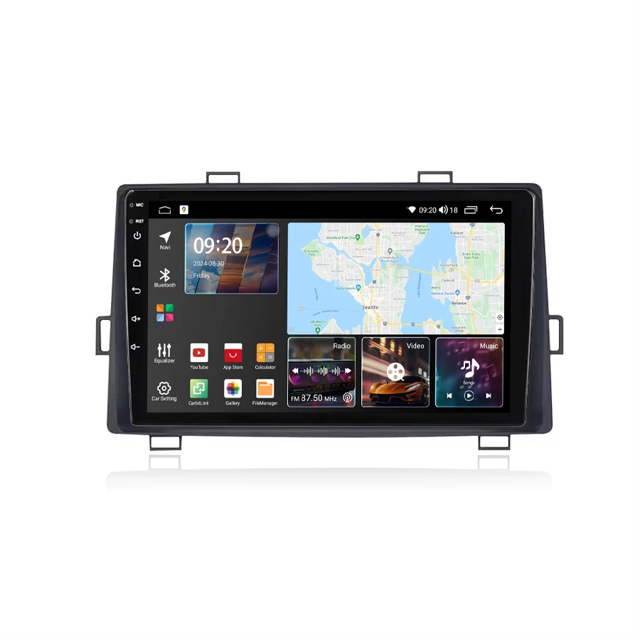 Автомагнитола 9-дюймовая на Android автомагнитола 2DIN Wi-Fi BT CarPlay автоголовка для Toyota Noah Voxy 2007-2013